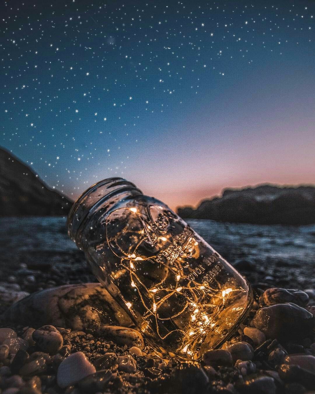 glass and beach image